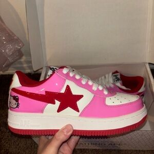 Pink and Red hello kitty shoes